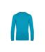 Sweatshirt À Manches Longues Pour Hommes Bleu Sarcelle B&C-2