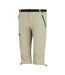 Pantacourt À Taille Semi-élastiquée Et Ceinture Amovible Xert Homme Blanc Cassé Regatta-4