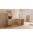 Buffet de cuisine 1 niche et 4 portes effet bois naturel ABANA - Beige-5