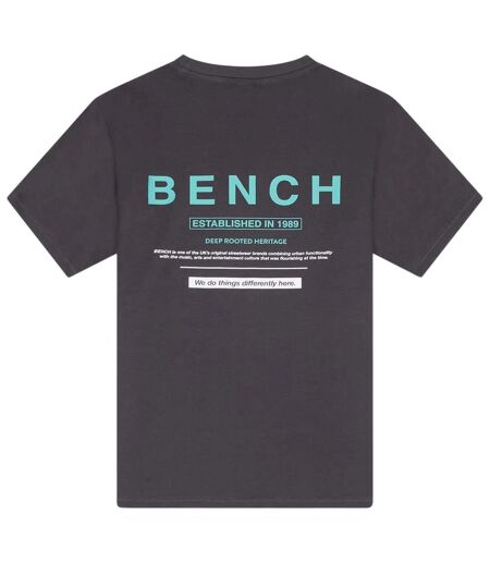 Mens Malemtee Back Print T-shirt & Shorts Set Dark Grey Bench