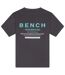 Mens Malemtee Back Print T-shirt & Shorts Set Dark Grey Bench-4