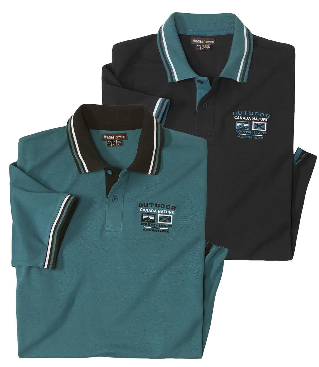 Le Lot de 2 Polos Piqués Atlas Outdoor-1
