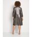 Robe scintillante encolure cache-coeur-2