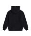 Womens/ladies Fleece Hoodie Black Animal-3