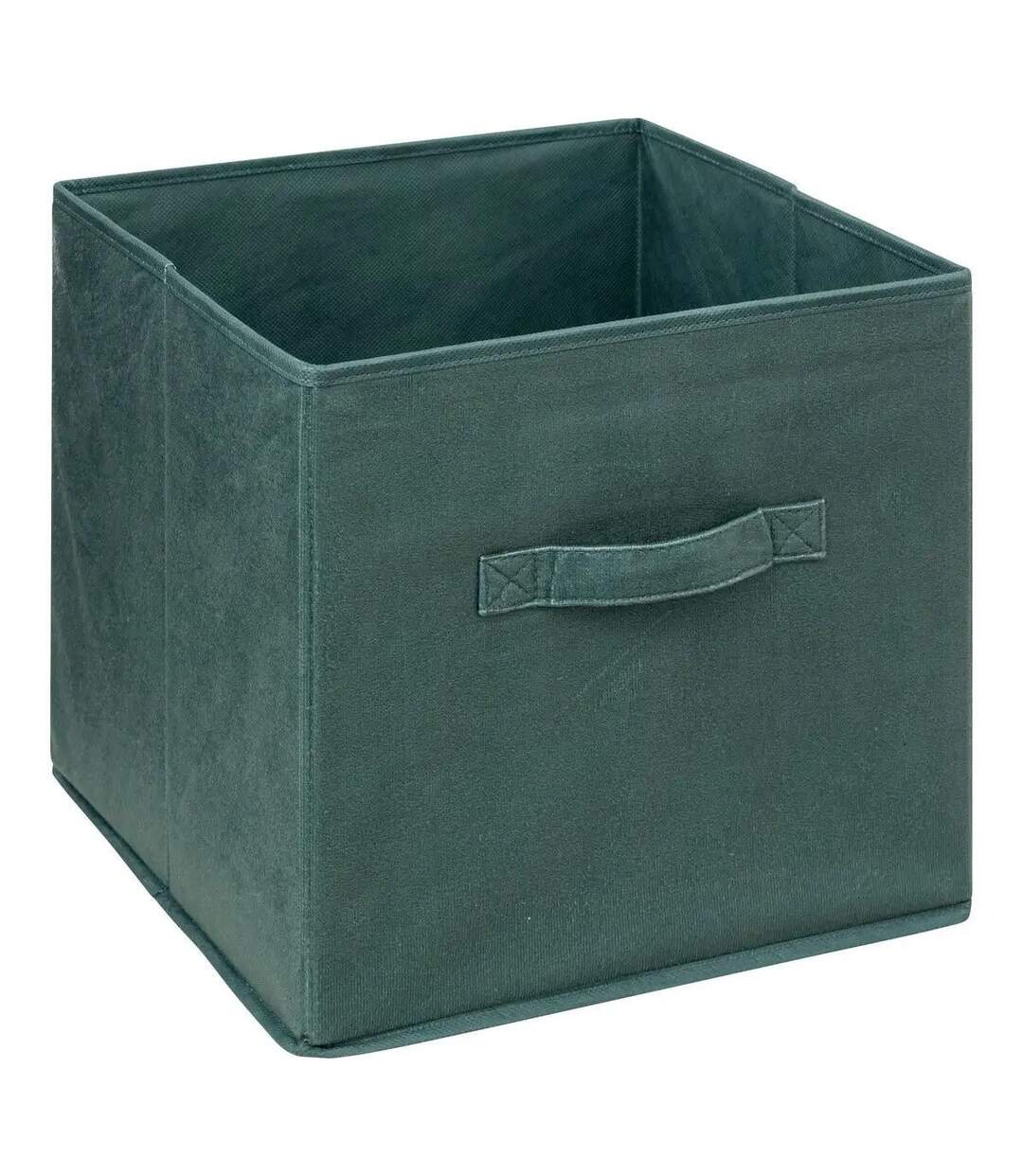 Boîte de Rangement Carrée Velours Mix n'Modul 31x31cm Kaki-1