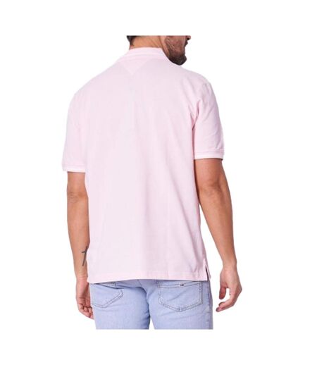 Polo rose homme tommy hilfiger tipped