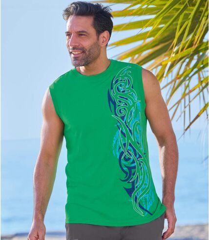 2er-Pack ärmellose T-Shirts Polynesien