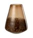 Vase Cône en Verre Lester 29cm Marron Foncé-1