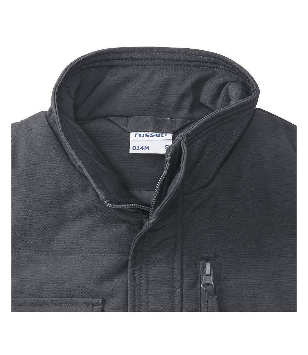 Gilet Sans Manches De Travail Homme Gris Russell-4