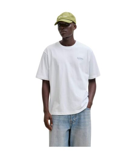 Mens Archive Logo Crew Neck T-shirt Bright White Jack And Jones