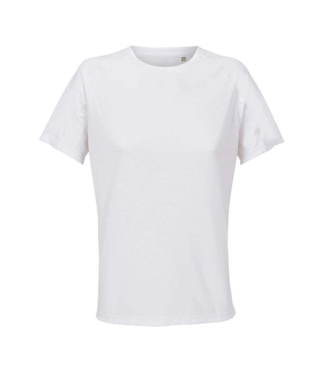 T-shirt Uni Cintré À Manches Courtes Performance Femme Blanc SOLS-1