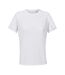 T-shirt Uni Cintré À Manches Courtes Performance Femme Blanc SOLS-1