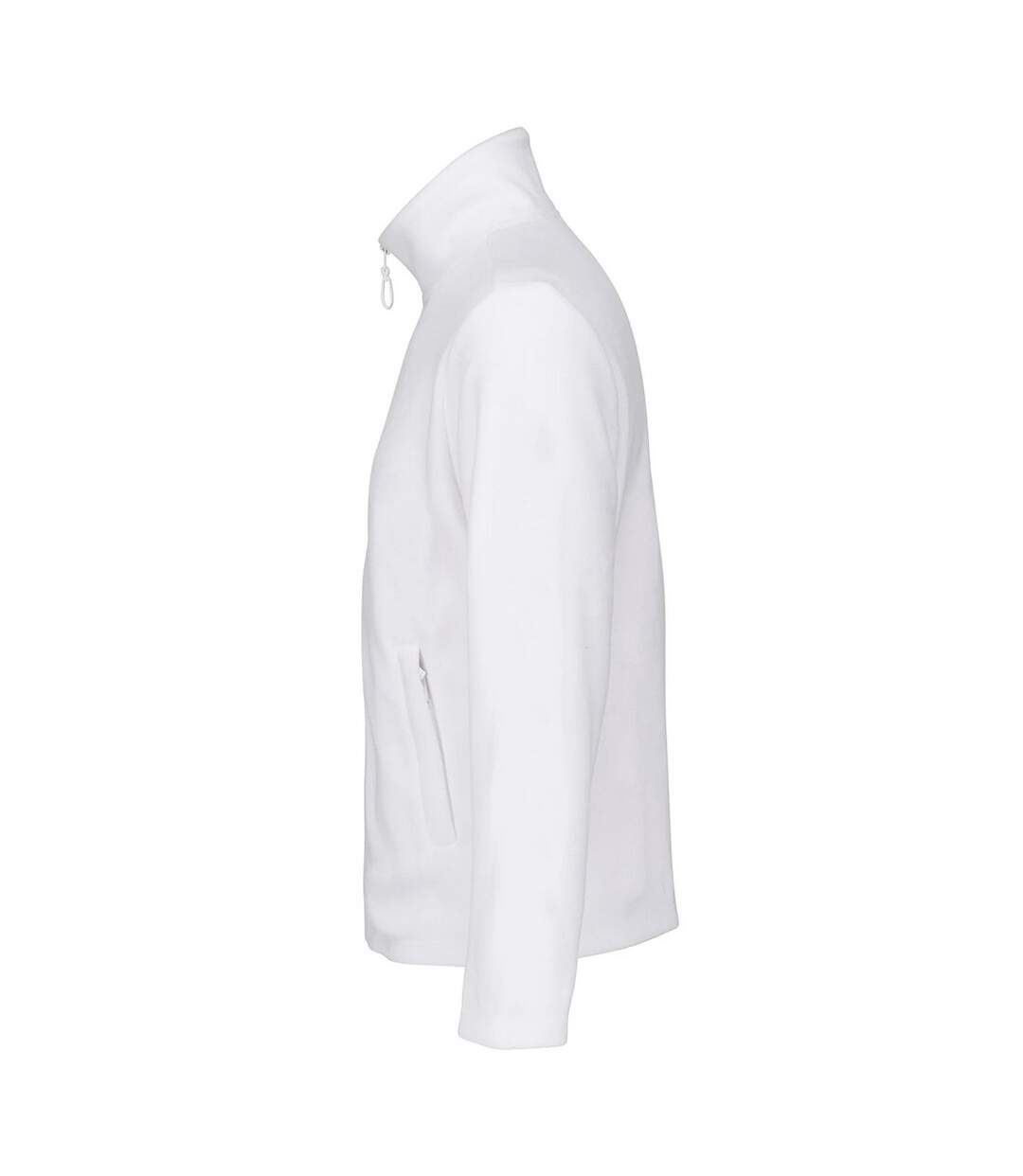 Unisex Adult Microfleece Jacket White SOLS-3