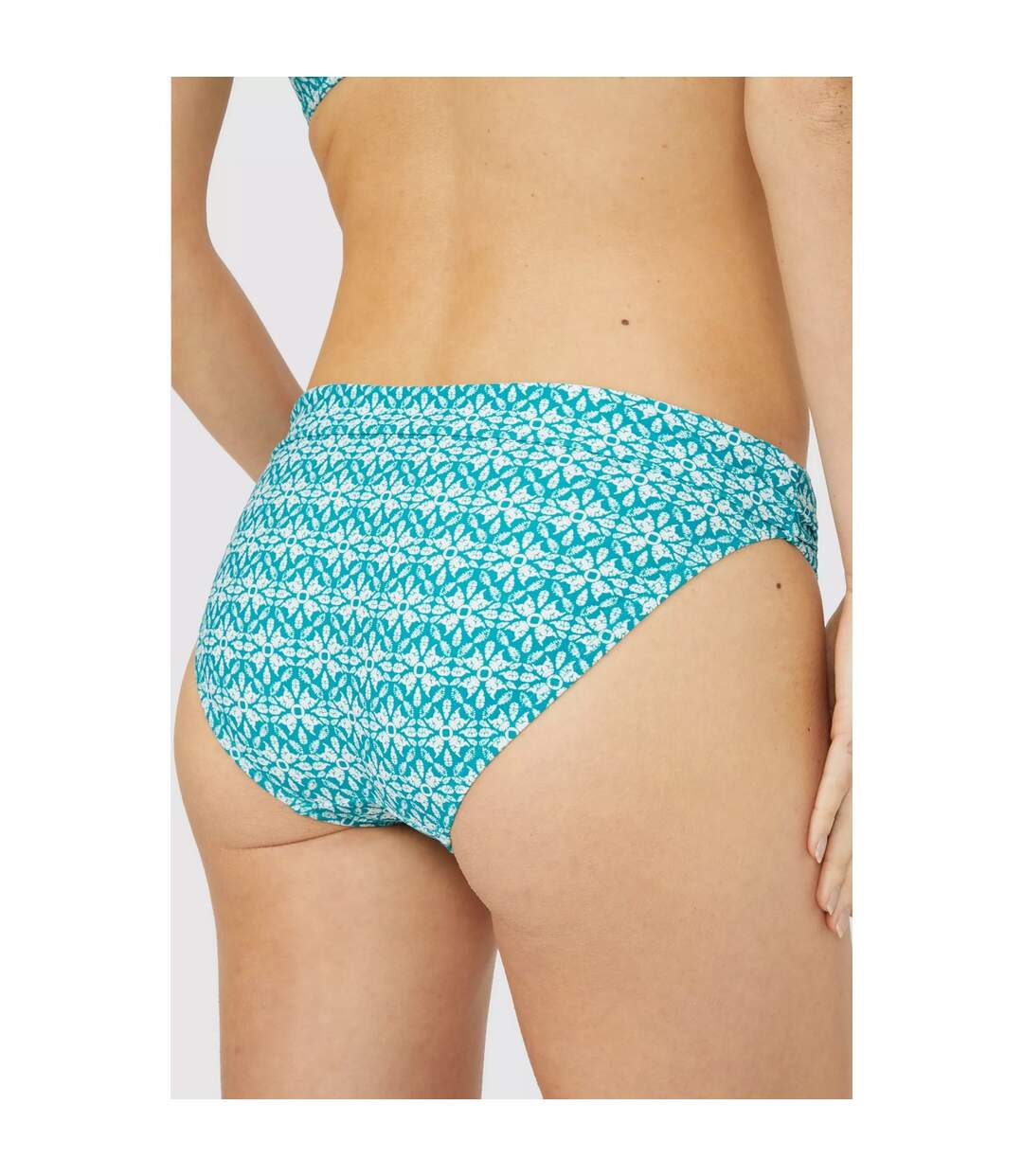 Bas de maillot de bain savannah femme bleu sarcelle Mantaray-2