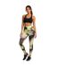 Legging Entraînement Femme Noir Vert Diadora-4