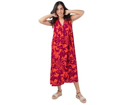 Robe longue été coupe ample MAITA fluide et légère Coton Du Monde