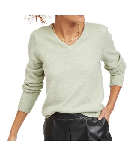 Pull Col V Vert Clair Femme Vila 69 - L