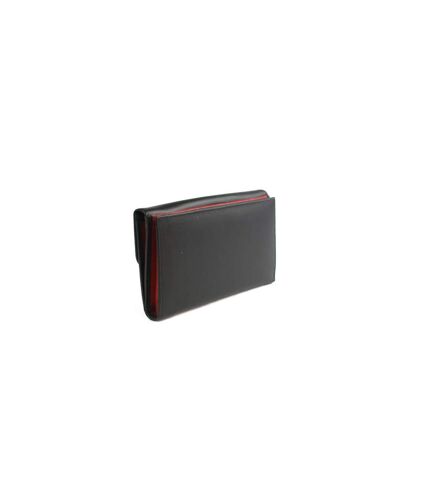 Eastern Counties Leather Bridget Contrast Leather Coin Purse (Black/Red) (One Size)