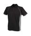 Finden and Hales Mens Performance Piped Polo Shirt (Gray/Black) - UTPC3762