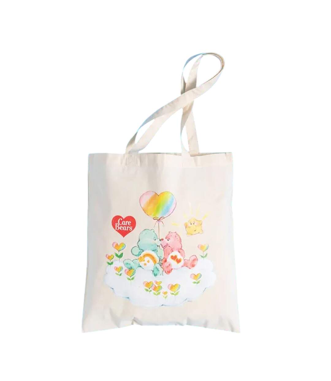 Tote Bag Motif/style Rétro Taille Unique Blanc Blanc Cassé Care Bears-1