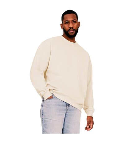 Mens Ringspun Cotton Oversized Sweatshirt Ecru Casual Classics