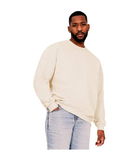 Mens Ringspun Cotton Oversized Sweatshirt Ecru Casual Classics
