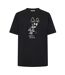 T-shirt Fête Motif/style Renard Homme Noir Maison Kitsuné-1