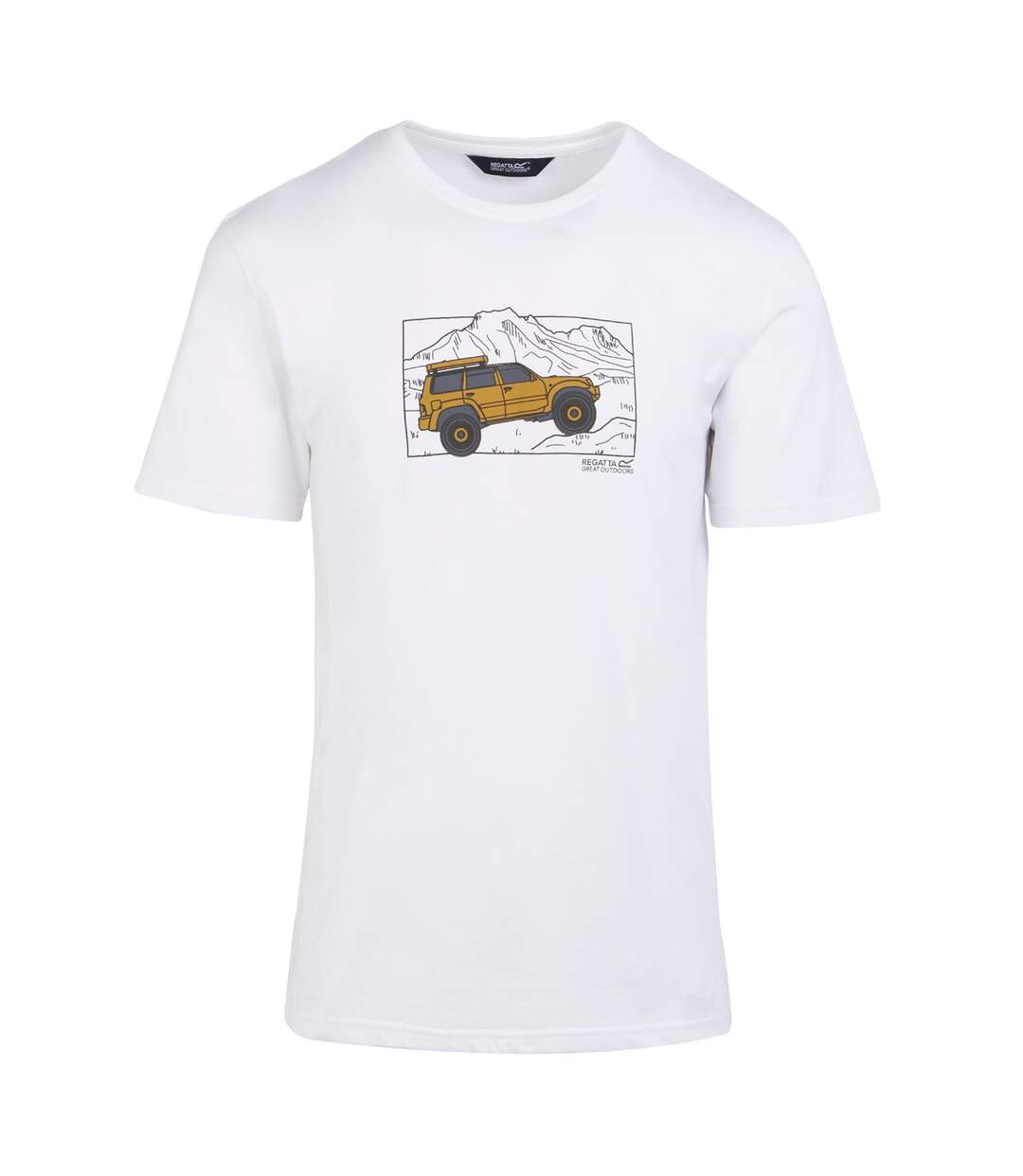 T-shirt cline homme blanc Regatta-1