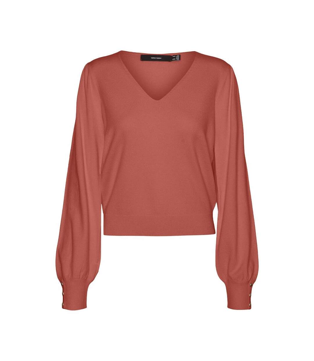 Pull terracotta femme vero moda holly karis - m-1