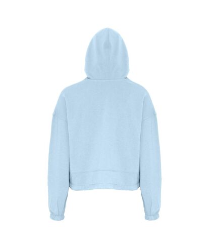 Sweat à capuche femme bleu ciel TriDri