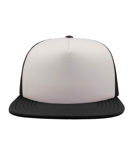 Casquette trucker snap 90s adulte blanc / noir Atlantis