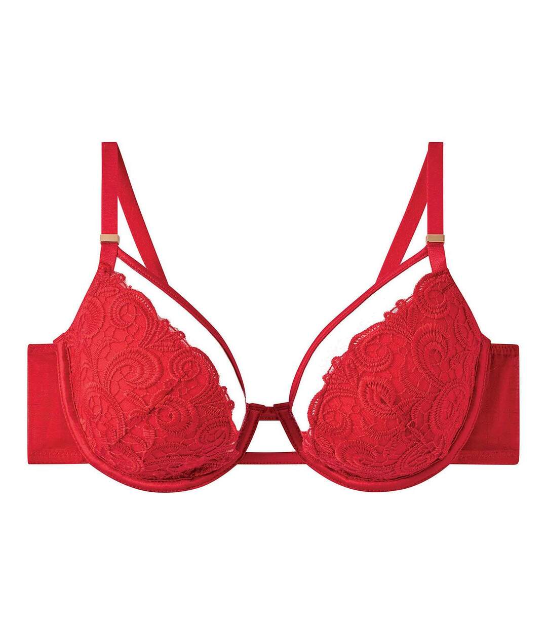 Soutien-gorge ampliforme coque moulée rouge Miracle-1