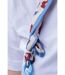 White Floral Print Cotton Scarf Reading Detachable EyeGlass Chain Lanyard Holder-2
