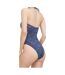 Maillot De Bain 1 Pièce Motif/style Floral Femme Bleu Marine Tommy Hilfiger-3