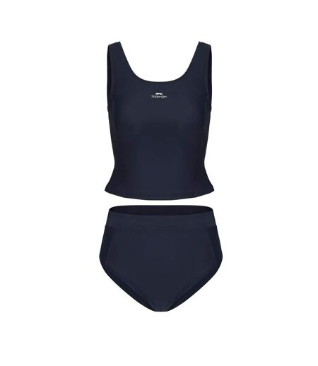 Womens/ladies Tankini Set Navy Slazenger