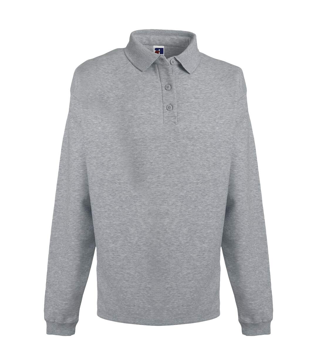 Russell Europe - Sweatshirt avec col et boutons - Homme (Gris) - UTRW3275