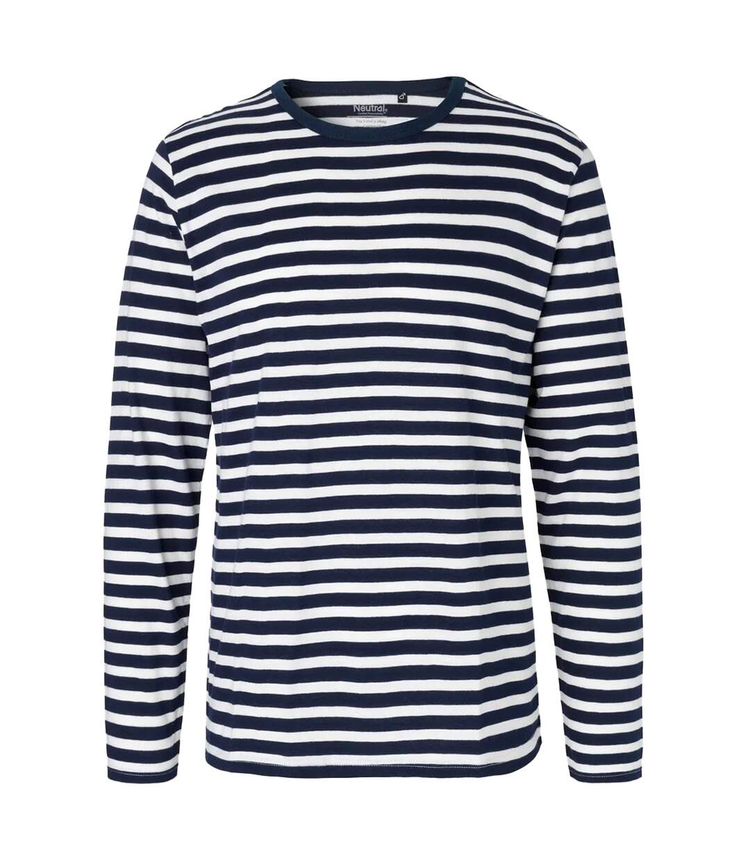 T-shirt Homme Blanc Bleu Marine Neutral-2