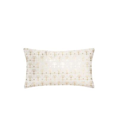 Coussin Déhoussable Velours Tropicor 30x50cm Ivoire