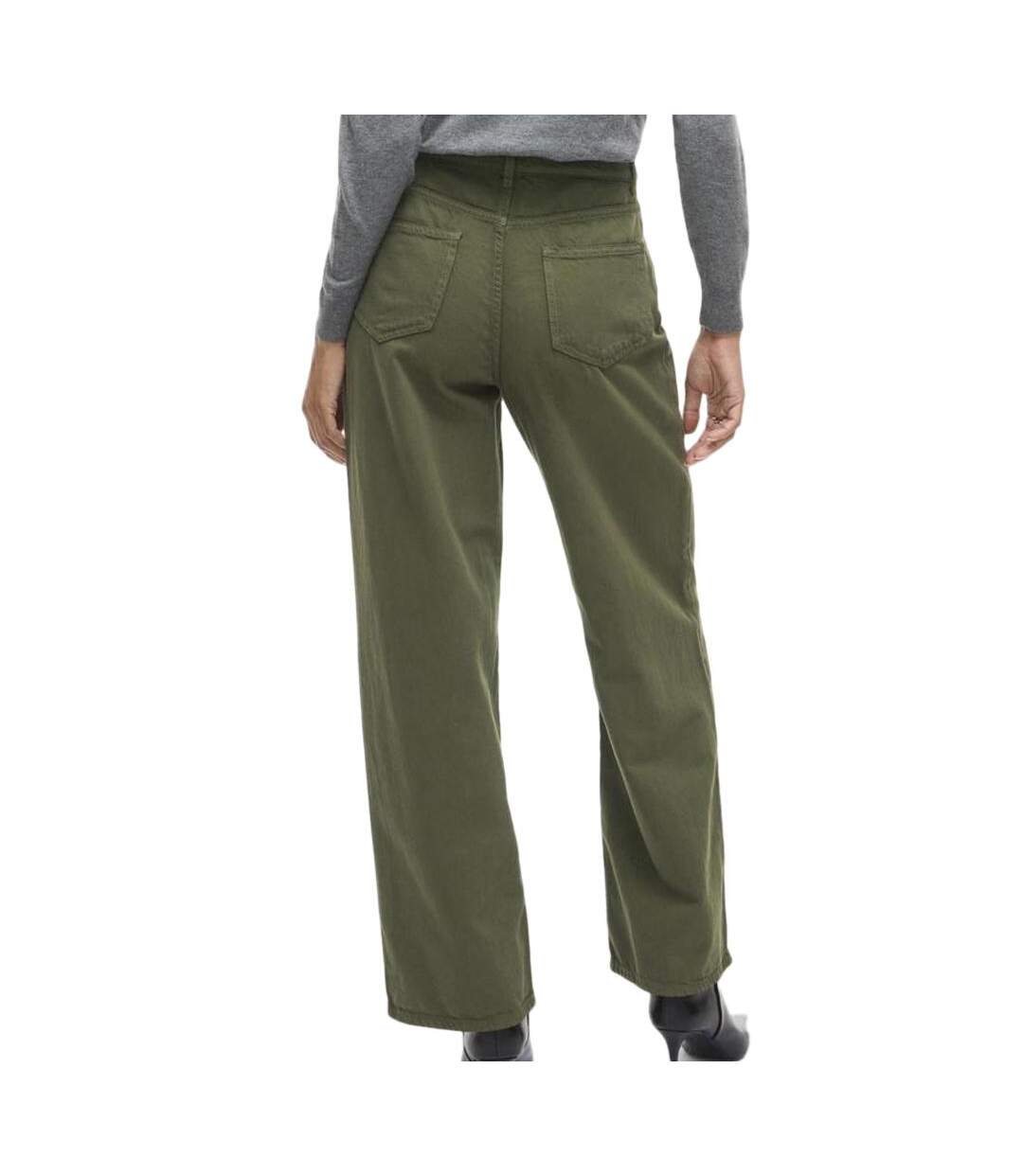 Jean large vert femme vila vicazo wide-2