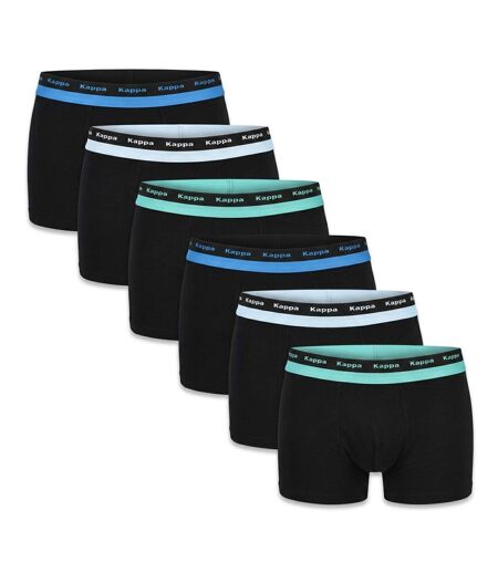 KAPPA Boxers Homme Lot de 6, Coton, Ceinture Élastique Siglée Kappa