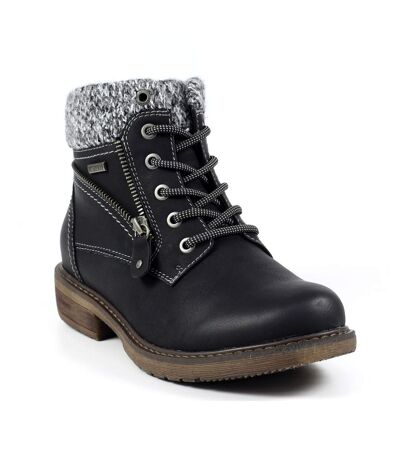 Bottines benson femme noir Lunar