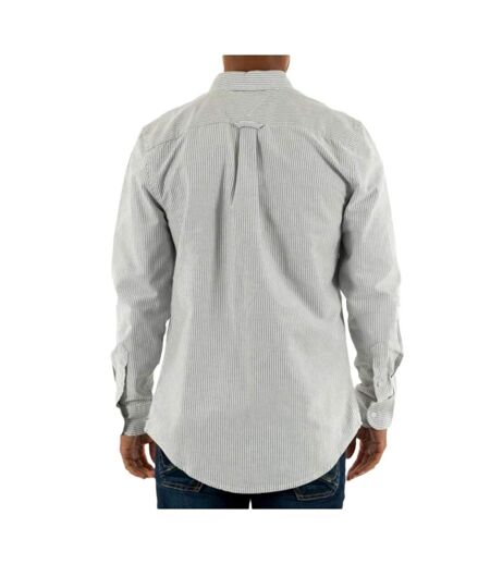 Chemise rayures vert/blanc homme tommy hilfiger  slim stripes