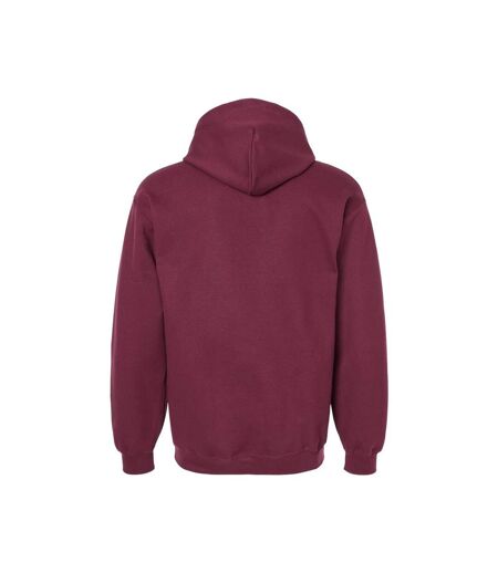 Unisex Adult Softstyle Fleece Midweight Hoodie Maroon Gildan