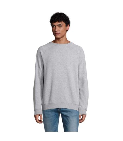 SOLS Unisex Adult Space Organic Raglan Sweatshirt (Gray Marl)