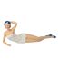 Statuette Femme Maillot de Bain 50cm Blanc-1