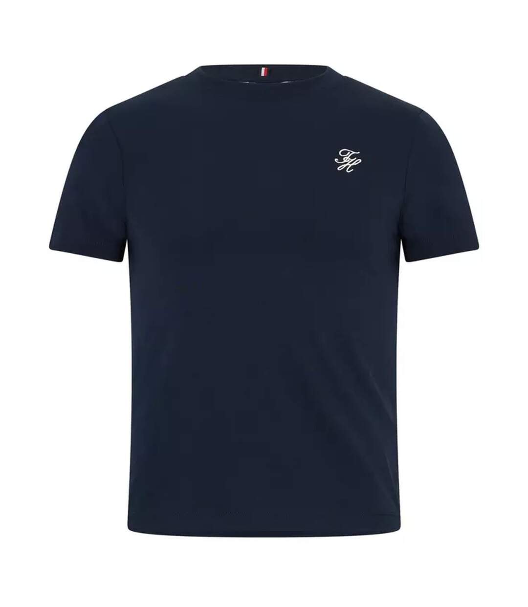 Womens/ladies Script Logo T-shirt Navy Tommy Hilfiger-2