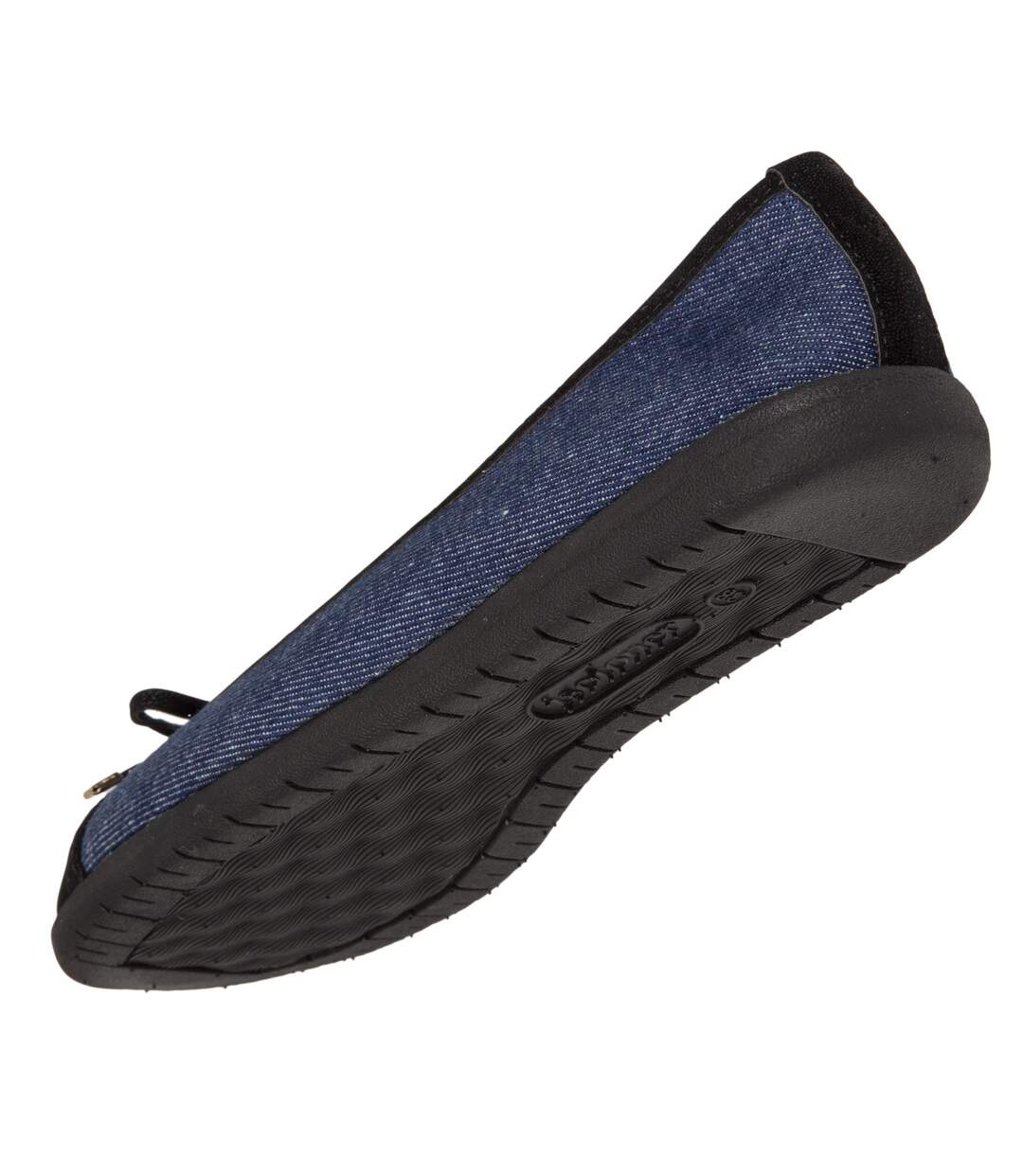 Isotoner Ballerines femme ultra confortables (technologie everywear™ ), soutient de la voûte plantaire, bi matière-5