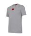 Mens Diragolino Chest Logo T-shirt Grey Hugo-3