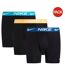Pack Of 3  Mens Essential Micro Dri-fit Boxer Shorts  Orange Cactus Blue Nike-1