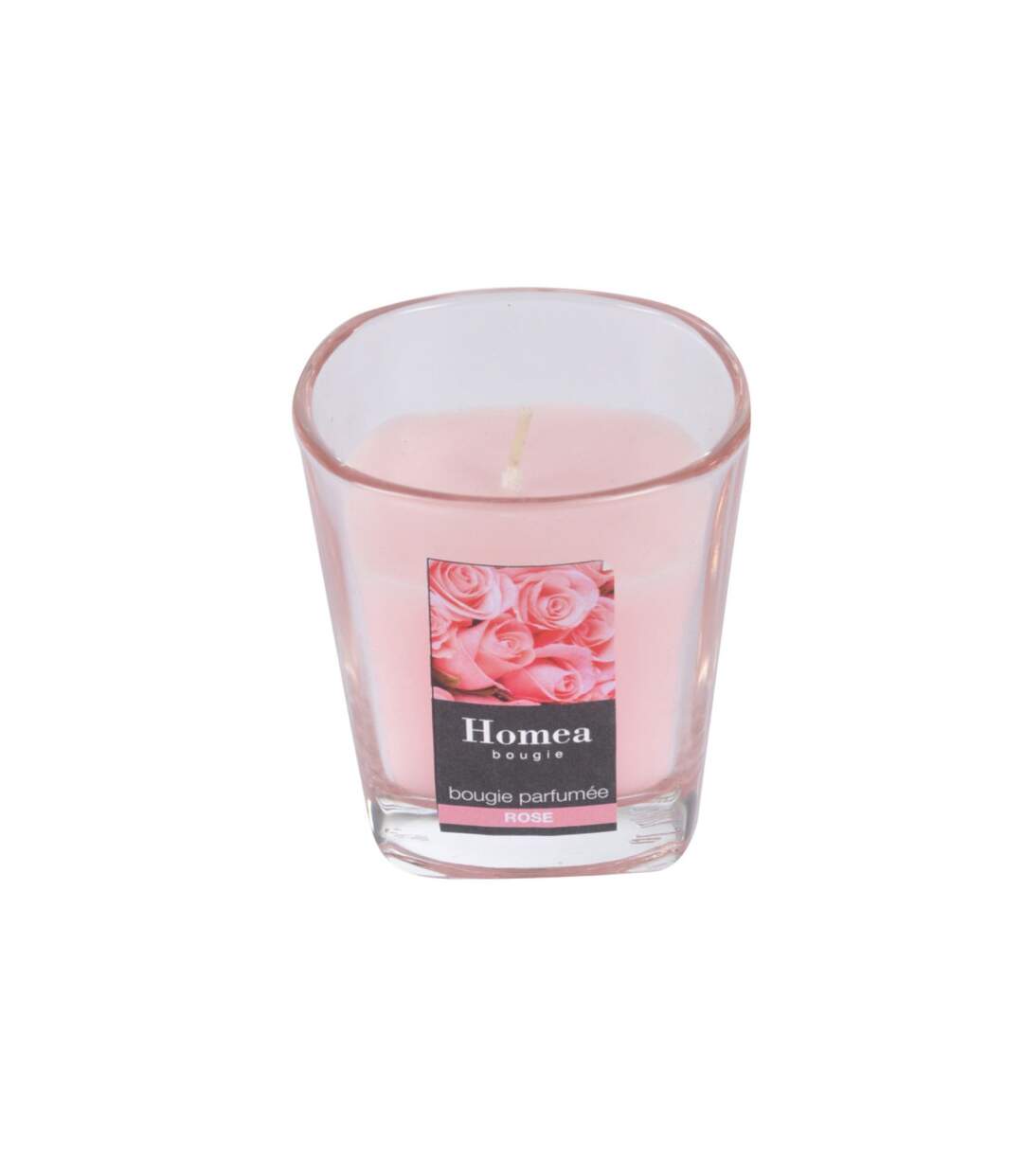 Bougie Parfumée en Verre Essentiel 7cm Rose-2